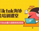 最新Tiktok海外掘金培训课堂:带你玩转Tiktok暴力涨粉轻松变现-金融资料分享