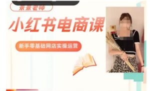 景景小红书电商新手实操课程,新手零基础网店实操运营-金融资料分享