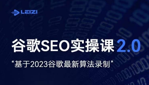 雷子·谷歌SEO 2.0实战课,独立站询盘自由必备,基于2023谷歌最新算法录制-金融资料分享