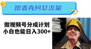 蹭麦克阿瑟热点，做视频号分成计划，小白三分钟一条日入300+【揭秘】-金融资料分享