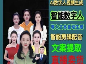 伍老师Ai数字人快速剪辑制作以及变现视频课-金融资料分享