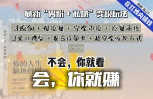2024，“男粉+私域”还是最耐造、最赚、最轻松、最愉快的变现方式【揭秘】-金融资料分享