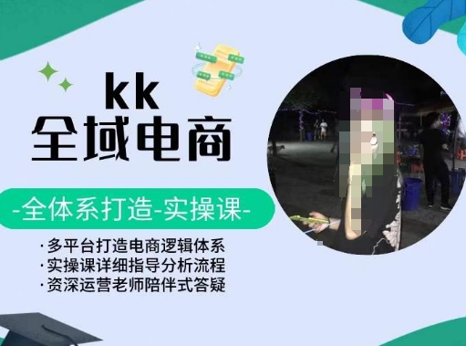 KK全域电商，全体系打造实操课，多平台打造电商逻辑体系-金融资料分享
