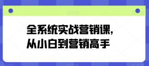 全系统实战营销课,从小白到营销高手-金融资料分享