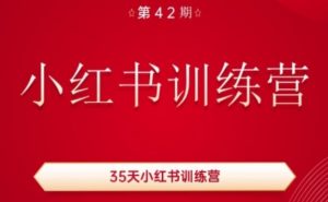 35天小红书训练营(42期),用好小红书,做你喜欢又擅长的事,涨粉又赚钱-金融资料分享