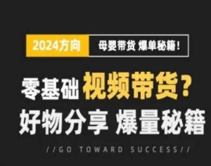 短视频母婴赛道实操流量训练营,零基础视频带货,好物分享,爆量秘籍-金融资料分享