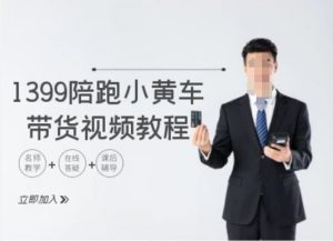 1399陪跑tiktok小黄车带货视频教程,tiktok跨境电商教程-金融资料分享
