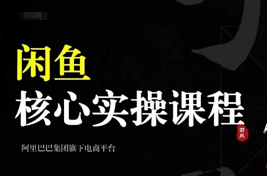 2024闲鱼核心实操课程,从养号、选品、发布、销售,教你做一个出单的闲鱼号-金融资料分享