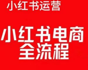 红薯电商实操课，小红书电商全流程-金融资料分享