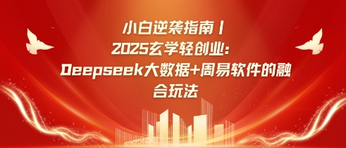 小白逆袭指南,2025玄学轻创业:Deepseek大数据+周易算法的融合玩法-金融资料分享
