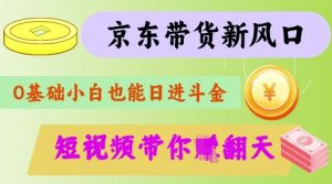 最新京东短视频带货代运营秘籍,轻松躺挣【揭秘】-金融资料分享
