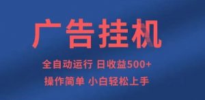 广告挂G全自动5张+项目，操作简单，小白轻松上手【揭秘】-金融资料分享
