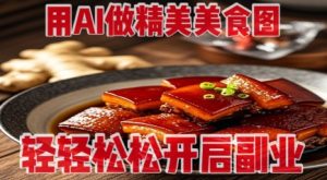用AI做精美美食图，无需专业设备拍摄，轻轻松松开启副业-金融资料分享