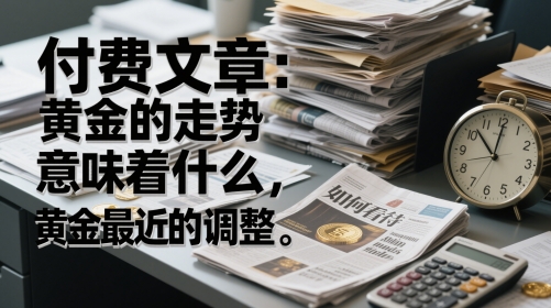 付费文章:黄金的走势意味着什么,如何看待黄金最近的调整-金融资料分享