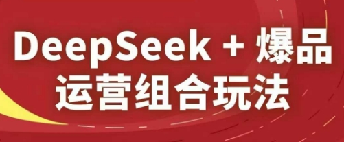 DeepSeek+爆品运营组合玩法，2025淘系精品课-金融资料分享