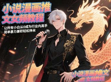 小说漫画推文女频教程,让所有小白从0成为行业内高手,简单暴力兼职轻松挣米-金融资料分享