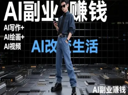 AI改变生活(Ai写作+AI绘画+Ai视频),AI副业挣钱-金融资料分享