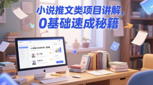 小说推文类项目讲解，0 基础速成秘籍-金融资料分享