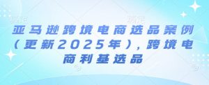 亚马逊跨境电商选品案例(更新2025年7月),跨境电商利基选品-金融资料分享