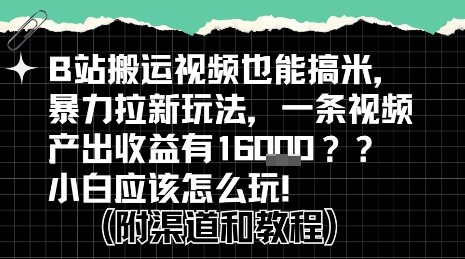 b站掘金计划？搬运视频也能挣拉新的收益，小白应该怎么玩！-金融资料分享