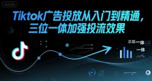 Tiktok广告投放从入门到精通，三位一体加强投流效果-金融资料分享