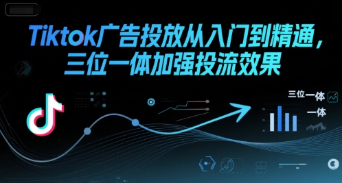 Tiktok广告投放从入门到精通，三位一体加强投流效果-金融资料分享