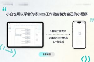 小白也可以学会的将coze工作流封装为自己的小程序-金融资料分享