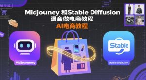Midjourney和Stable Diffusion混合做电商教程-ai电商教程-金融资料分享