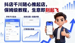 抖店千川随心推起店,保姆级教程,生意即刻起飞-金融资料分享