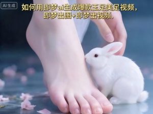 如何用即梦ai生成爆款玉足美足视频，即梦出图+即梦出视频，快速涨粉-金融资料分享