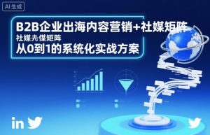 B2B企业出海内容营销+社媒矩阵,从0到1的系统化实战方案-金融资料分享