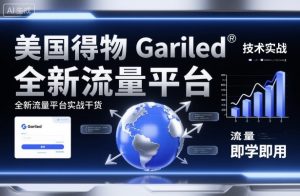 美国得物Gariled技术实战,全新流量平台实战干货,即学即用-金融资料分享
