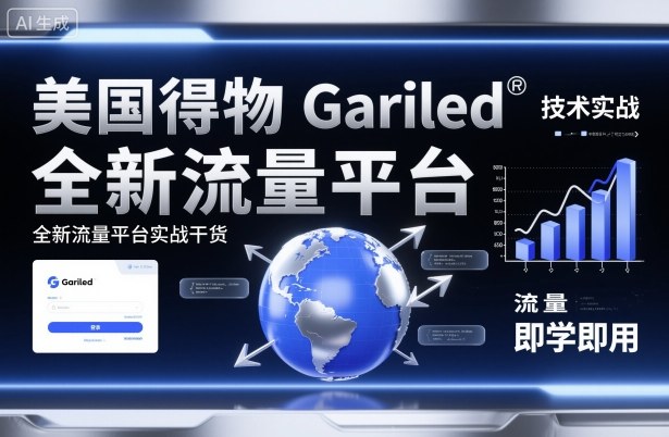 美国得物Gariled技术实战,全新流量平台实战干货,即学即用-金融资料分享