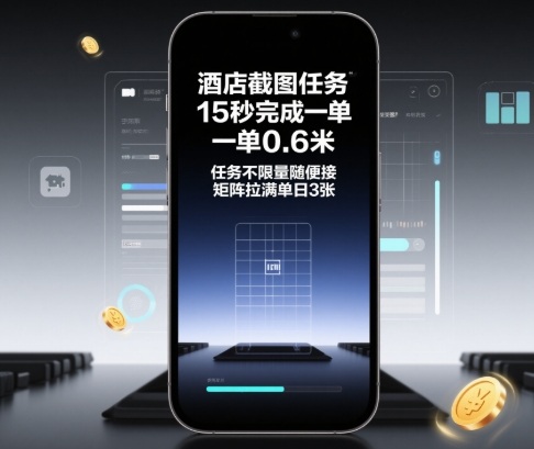酒店截图任务，15秒完成一单，一单0.6米，任务不限量随便接，矩阵拉满单日3张【揭秘】-金融资料分享