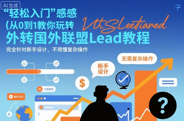 国外联盟賺美刀项目，从0到1教你玩转国外联盟Lead教程，纯新手可操作性100%-金融资料分享