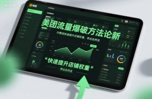 美团流量爆破方法论，付费流快速提升店铺权重，带动自然流-金融资料分享