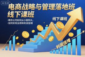 电商战略与管理落地班线下课，教你公司如何从小做到大，如何实现业绩和利润倍增【录音】-金融资料分享