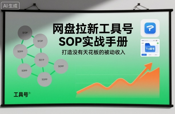 网盘拉新工具号SOP实战手册,打造没有天花板的被动收入-金融资料分享