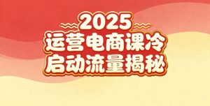 2025小红书运营电商课：新手实战＋冷启动＋流量揭秘-金融资料分享