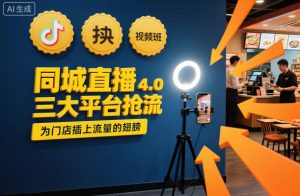 同城直播实操班4.0,三大平台抢流,为门店插上流量的翅膀-金融资料分享