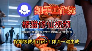 Coze扣子工作流一键生成橘猫修仙视频,保姆级搭建教程-金融资料分享