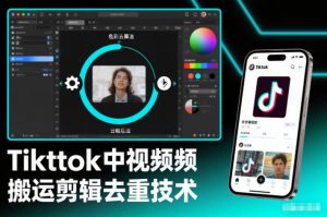 Tiktok中视频纯搬运剪辑去重技术，外来技术，自行测试-金融资料分享