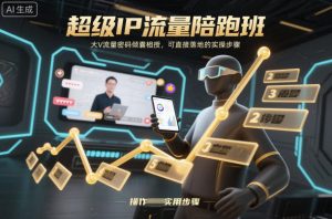 超级IP流量陪跑班，大V流量密码倾囊相授，可直接落地的实操步骤-金融资料分享