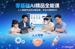 零基础AI精品全能课，人人都能学会的AI精品课，学会AI拥抱时代-金融资料分享