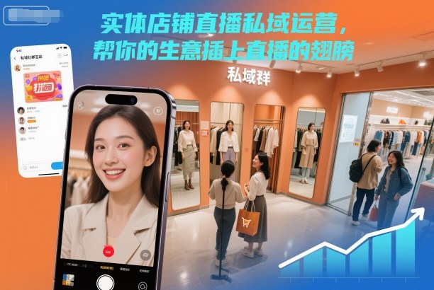 实体店铺直播私域运营，帮你的生意插上直播的翅膀-金融资料分享