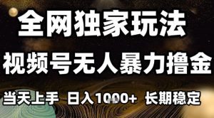 年底最新独家视频号无人直播撸礼物，小白也能轻松日入1k+，长期稳定，可批量复制【揭秘】-金融资料分享