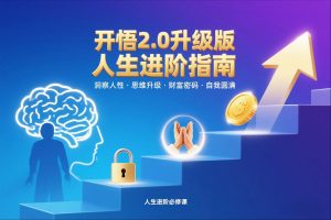 开悟2.0升级版人生进阶指南,洞察人性-思维升级-财富密码-自我圆满-金融资料分享