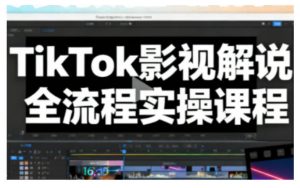 TikTok影视解说全流程实操,手把手教你打造TK爆款解说视频-金融资料分享