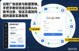 谷歌广告投放与联盟营销,手把手教你完成谷歌Ads账号注册、验证及遇到问题的退款实操指南-金融资料分享