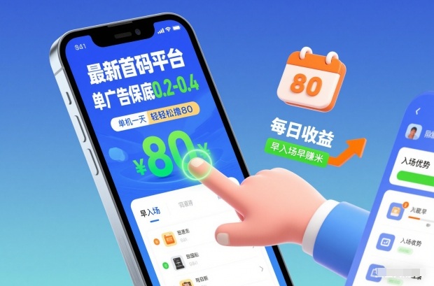 最新首码平台，单广告保底0.2-0.4，单机一天轻松撸80，早入场早賺米【揭秘】-金融资料分享